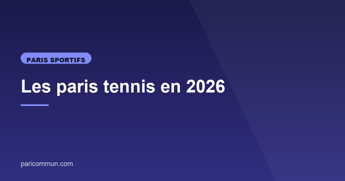Illustration de l'article consacré aux paris tennis