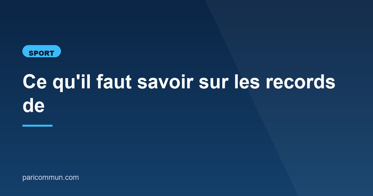 Illustration de l'article consacré aux records de longévité